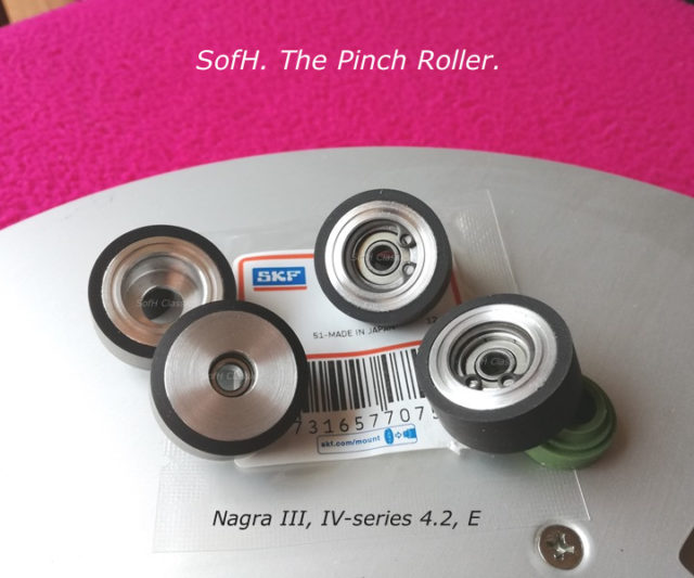 Nagra pinch roller black rubber